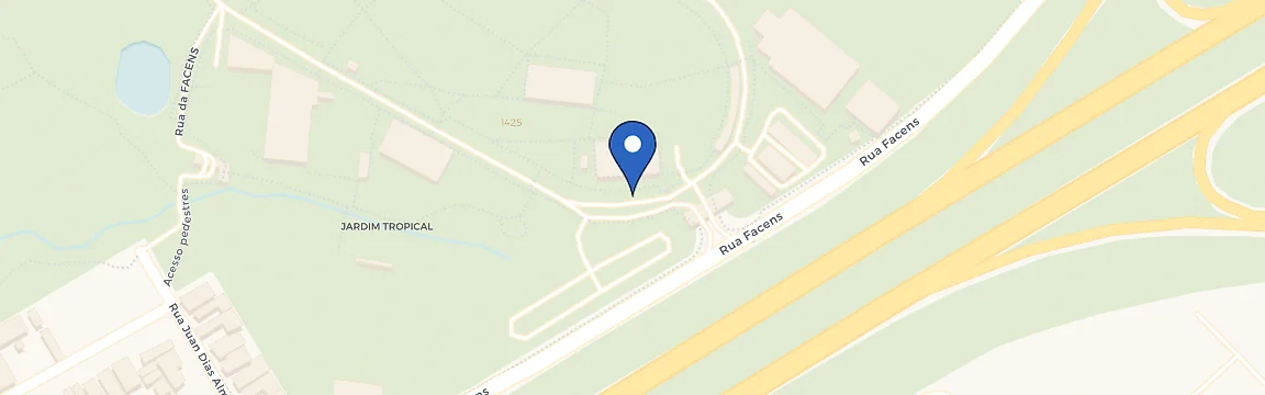 Mapa da estação Centro Universitário Facens