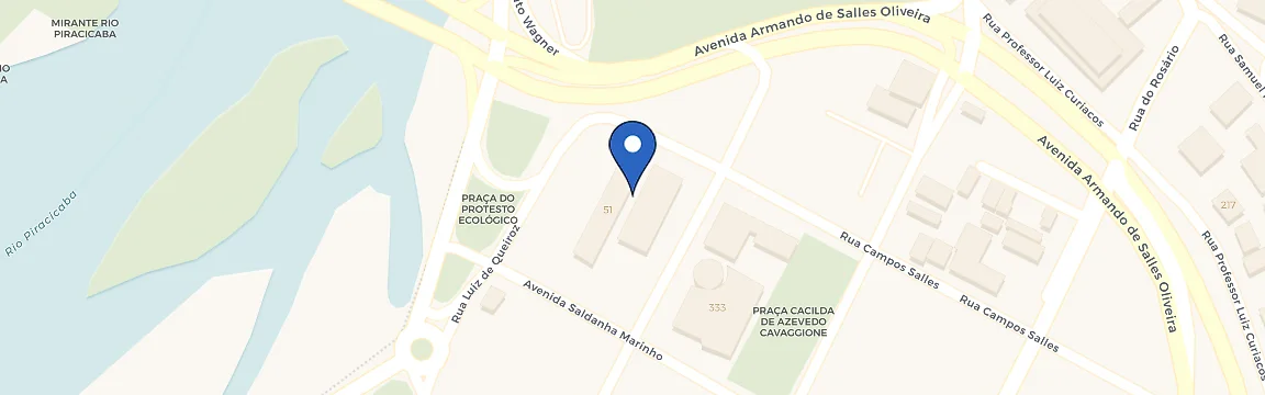 Mapa da estação Beira Rio Palace Hotel