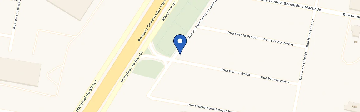 Mapa da estação CVE Praça Das Bandeiras