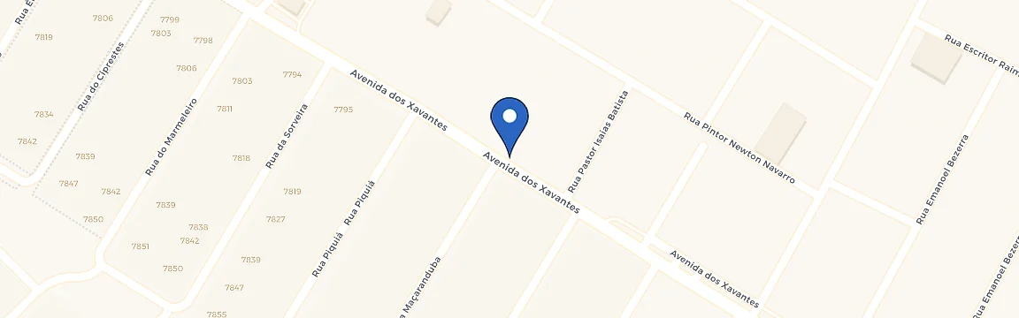 Mapa da estação Padaria Sanvalle