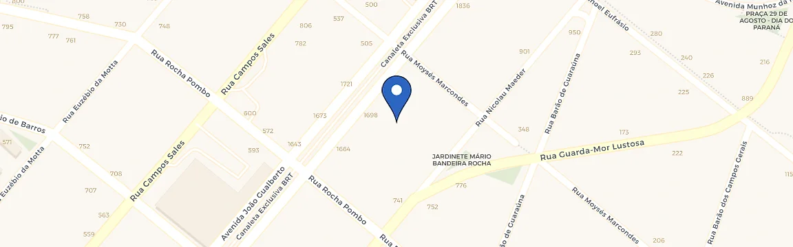 Mapa da estação Edifício Serra Juveve