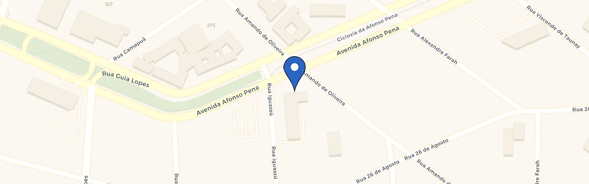 Mapa da estação Indaiá Park Hotel