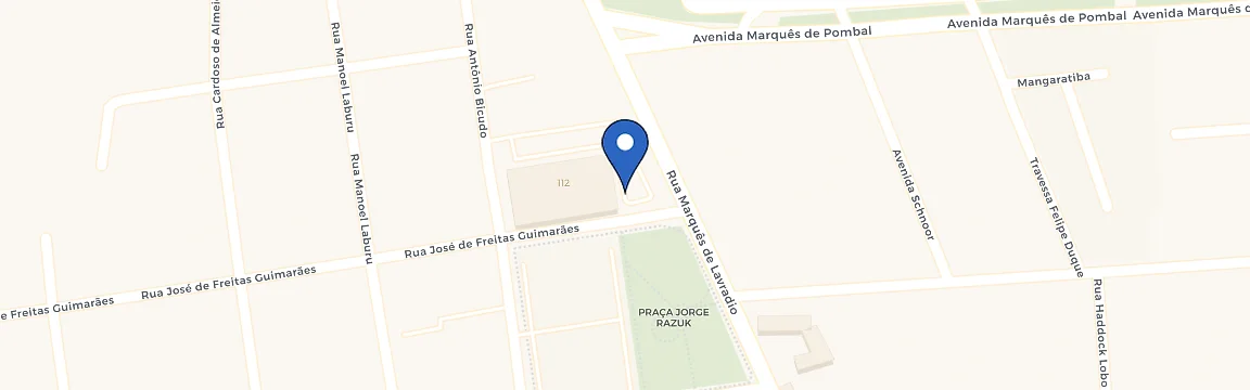 Mapa da estação Fort Atacadista Tiradentes