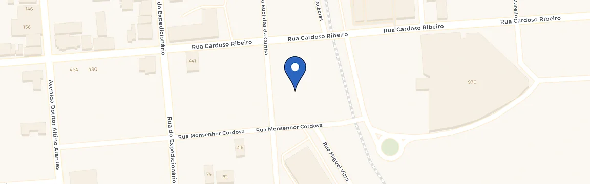 Mapa da estação Hotel Pousada Ourinhos
