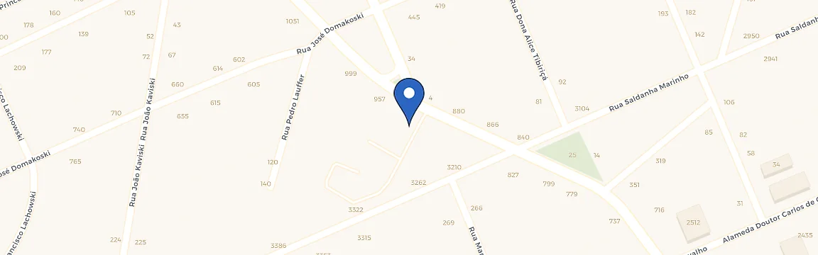Mapa da estação Volvo Curitiba