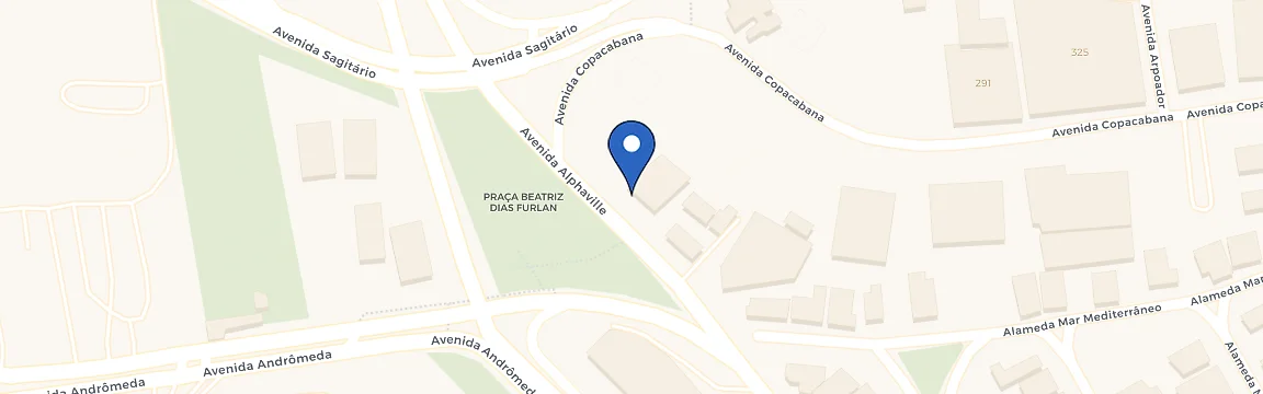 Mapa da estação Burger King Alphaville