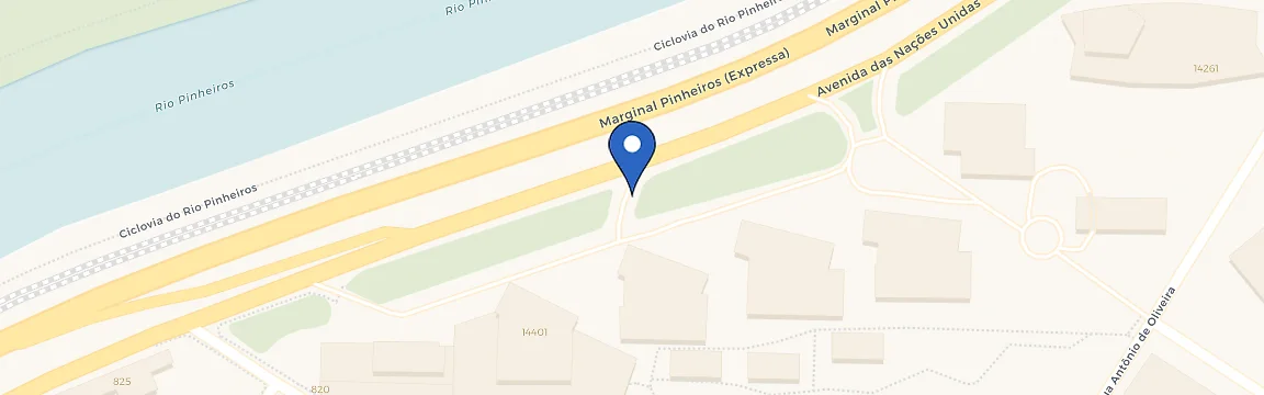 Mapa da estação Zletric Parque da Cidade