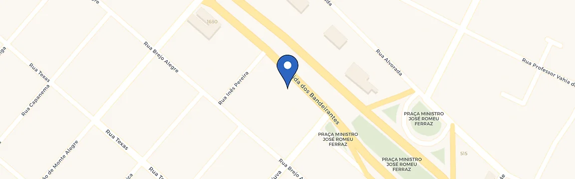 Mapa da estação HS Recharge - Madero Ines Pereira