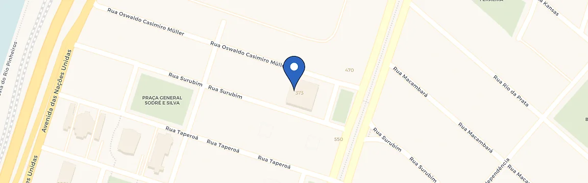 Mapa da estação Edifício Berrini