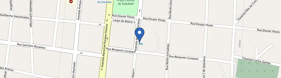 Mapa com a localização da estação Hotel Casa Blanca