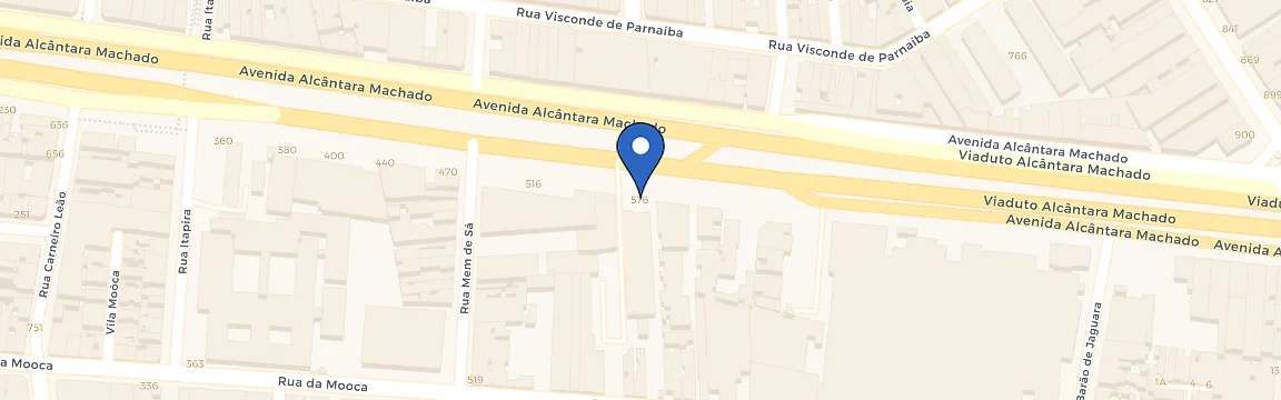 Mapa da estação BYD Dealer Mooca