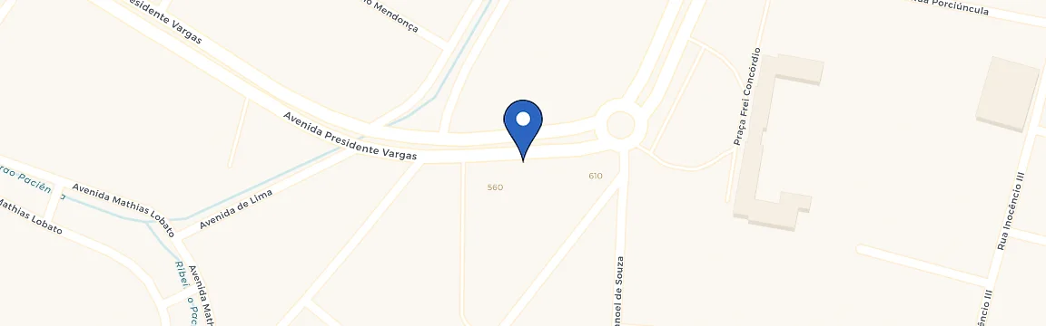 Mapa da estação Auto Posto One Plus