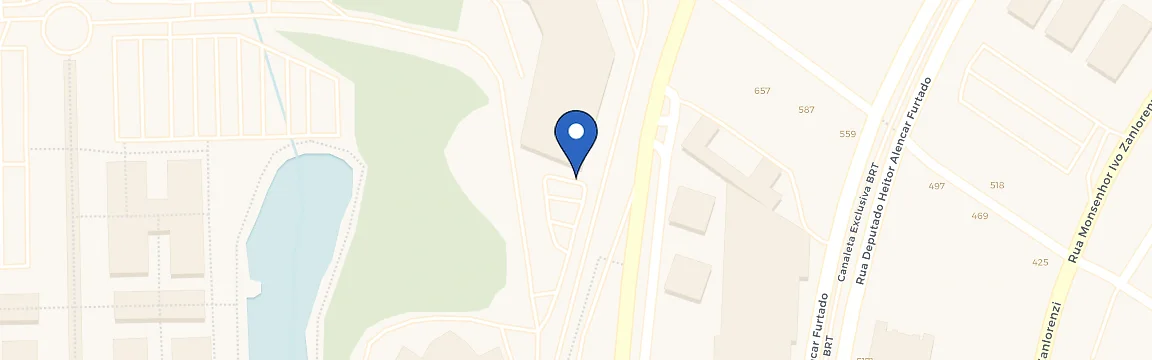 Mapa da estação Zletric - Universidade Positivo Via Soft