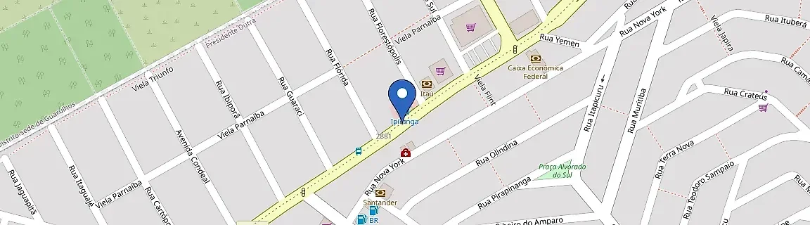 Mapa da estação Tcharge Guarulhos