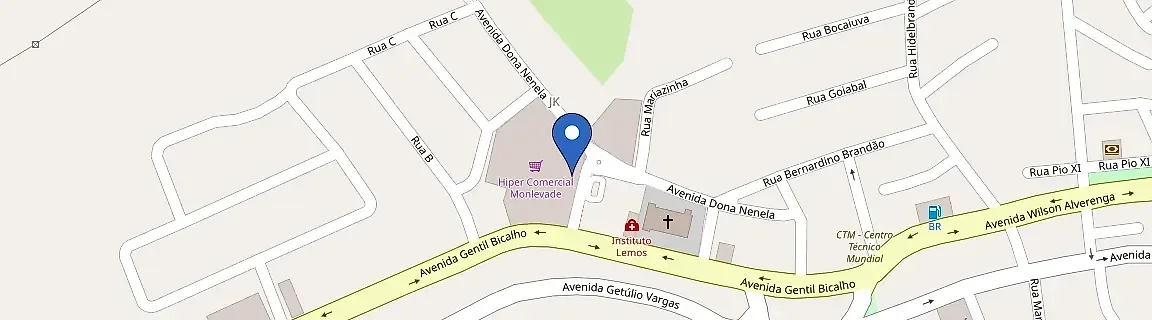 Mapa da estação Hiper Mercado