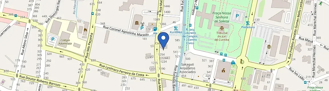 Mapa da estação Hotel Confiance Centro Cívico