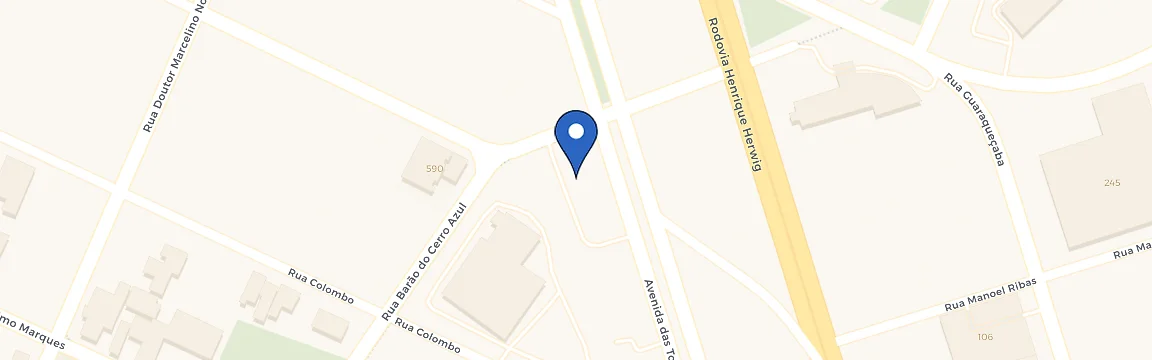 Mapa da estação Hotel Slaviero Essential - Zletric