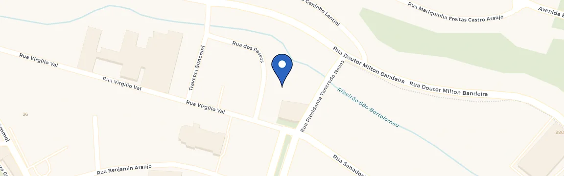 Mapa da estação Estacionamento Santa Rita