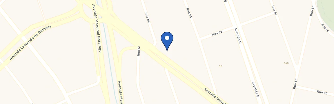 Mapa da estação O2 Fitness Goiânia