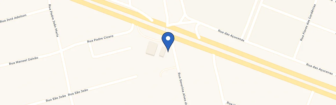 Mapa da estação Ative Recharge - Posto Estrela - Natal