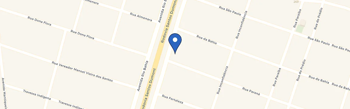 Mapa da estação Locar Veículos Itaobim