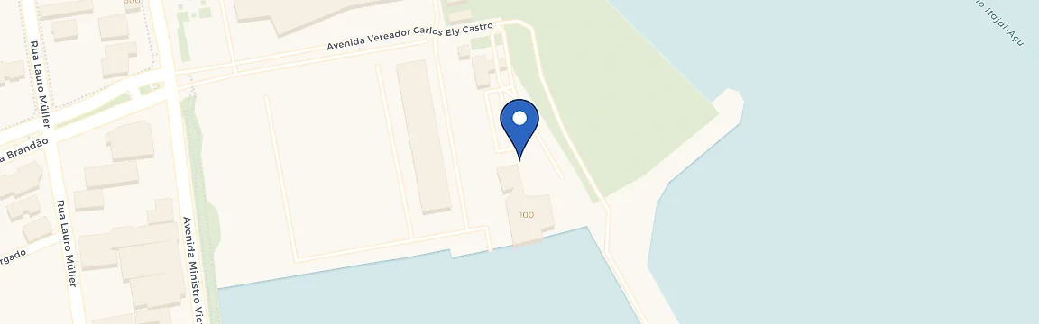Mapa da estação Marina Itajai