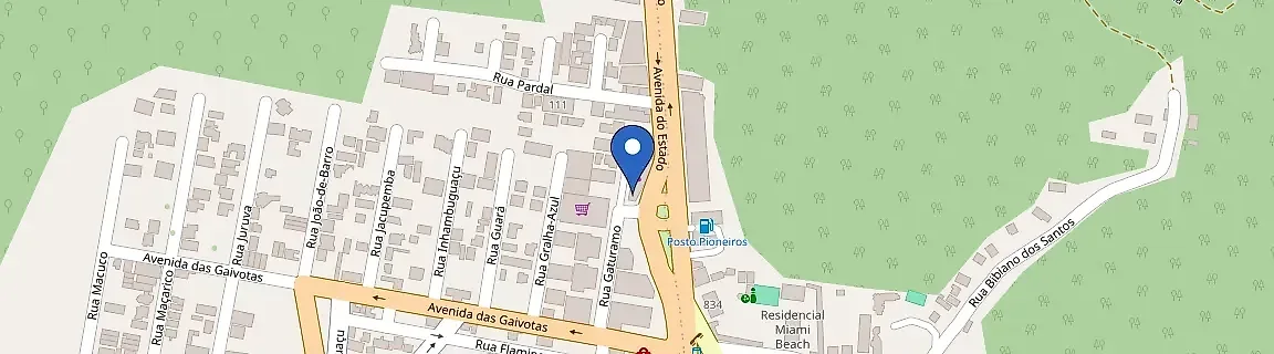Mapa da estação Baltop Auto Center