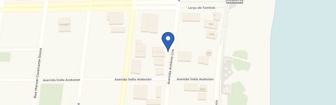 Mapa da estação LB Busto De Tamandaré