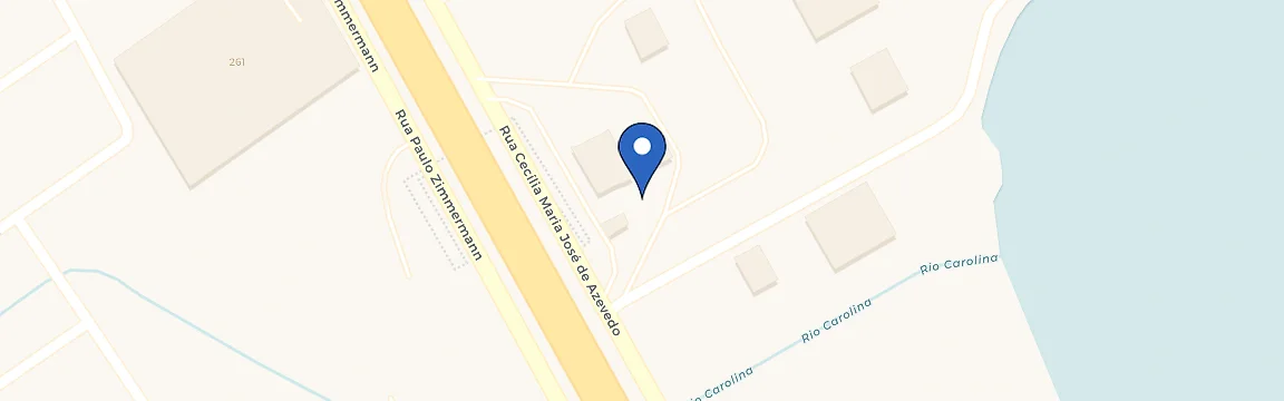 Mapa da estação Posto Coopercarga Biguaçu