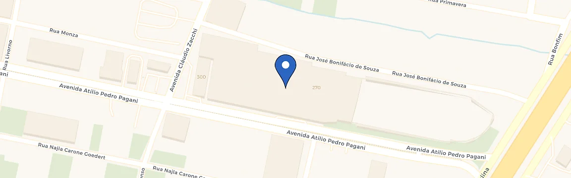 Mapa da estação Shopping Via Catarina