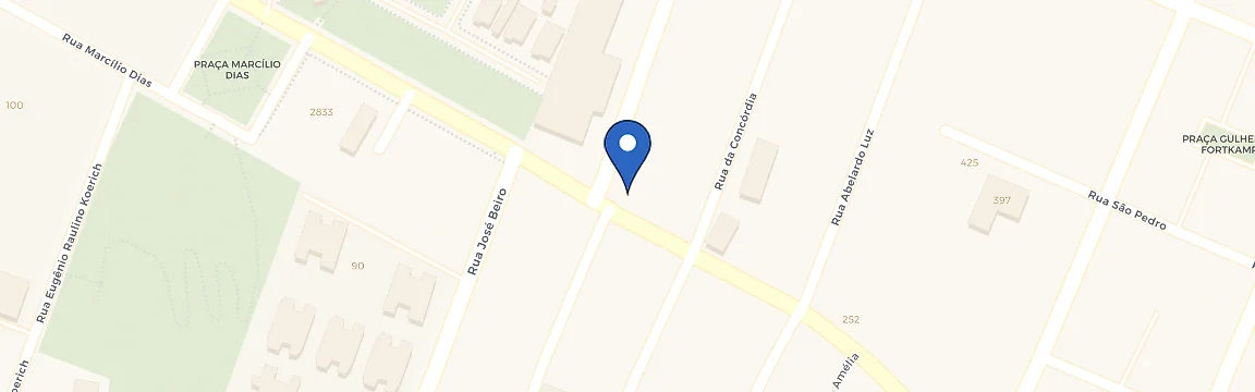 Mapa da estação Dimas Volvo Florianópolis