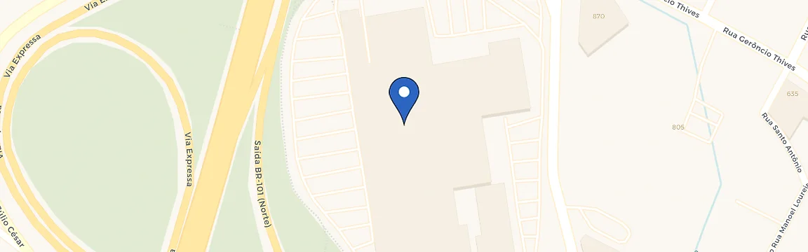 Mapa da estação Shopping Itaguaçu