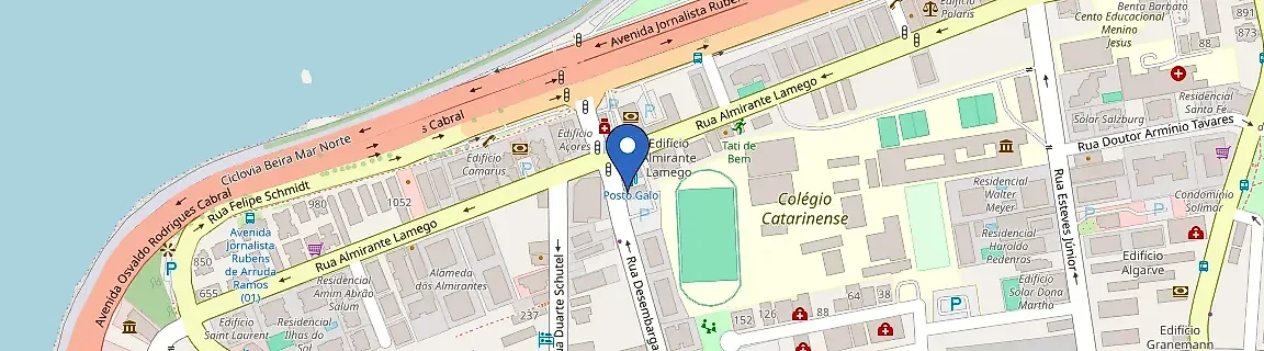 Mapa da estação Zletric | Posto Galo Centro