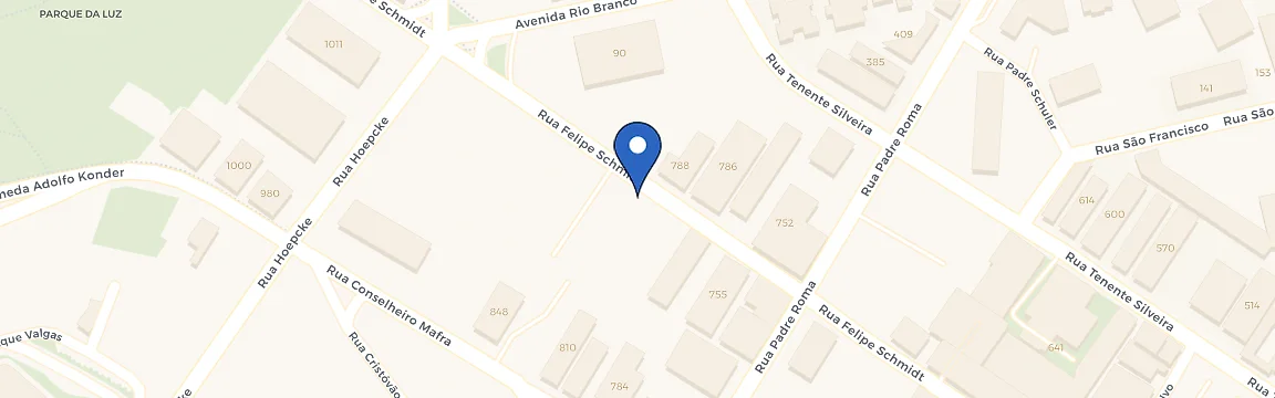 Mapa da estação ACATE Downtown