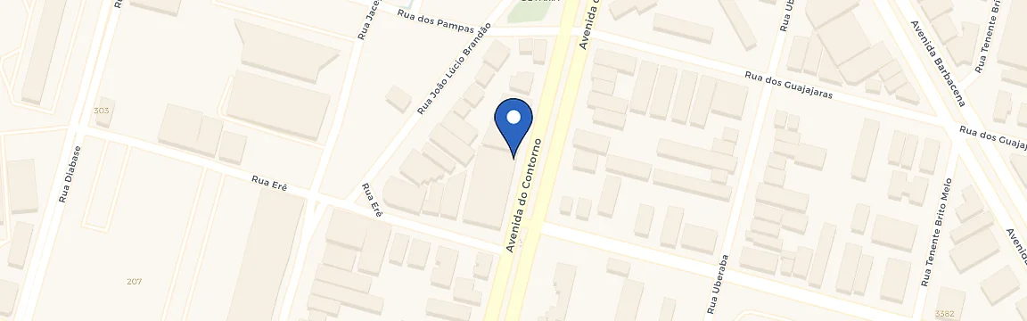 Mapa da estação Braspark Contorno