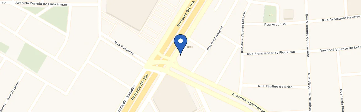 Mapa da estação Posto BR