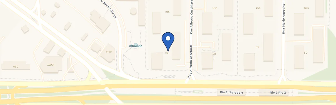 Mapa da estação Residencial Verona