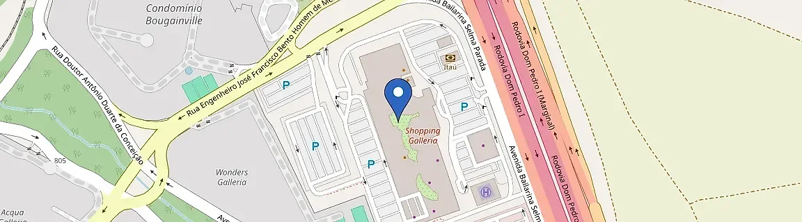 Mapa da estação Galleria Shopping