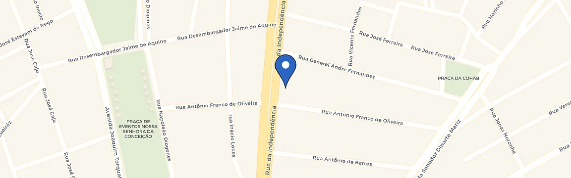 Mapa da estação Hertz Center Hotel