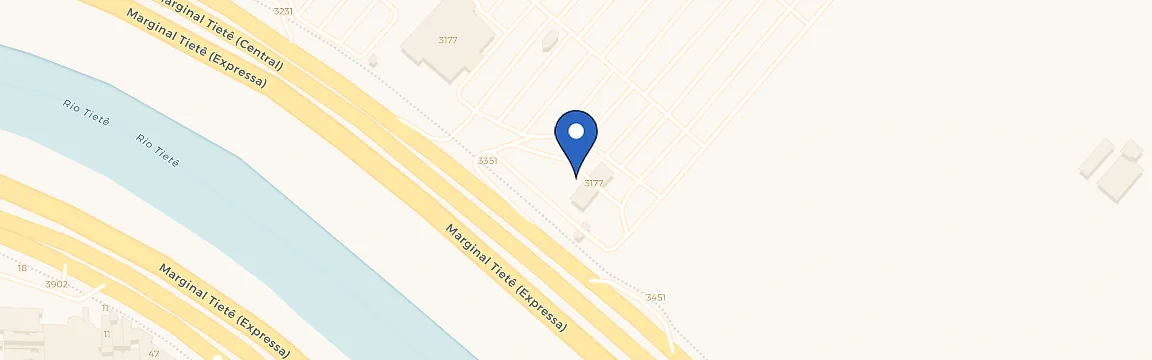 Mapa da estação Posto Carrefour Tiête