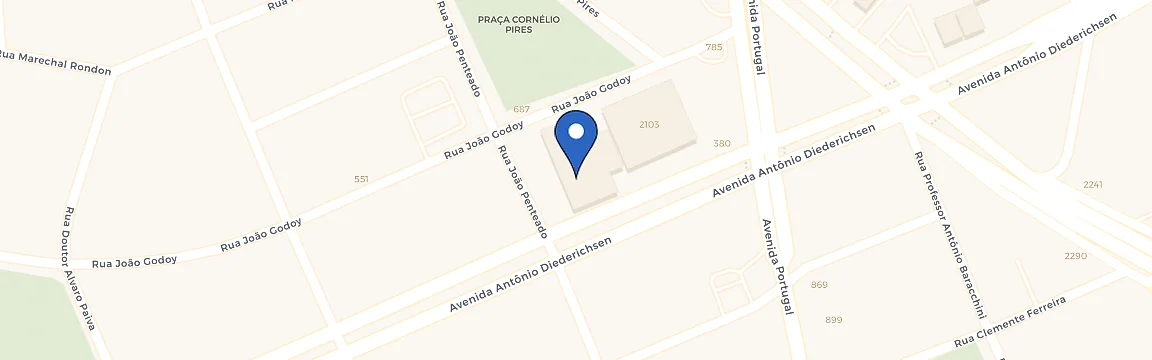 Mapa da estação Hotel Araucária Plaza