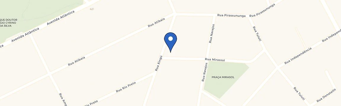 Mapa da estação Arena Beach Station
