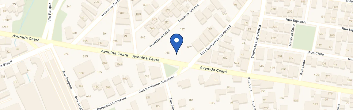 Mapa da estação Padaria Bella Rio Branco