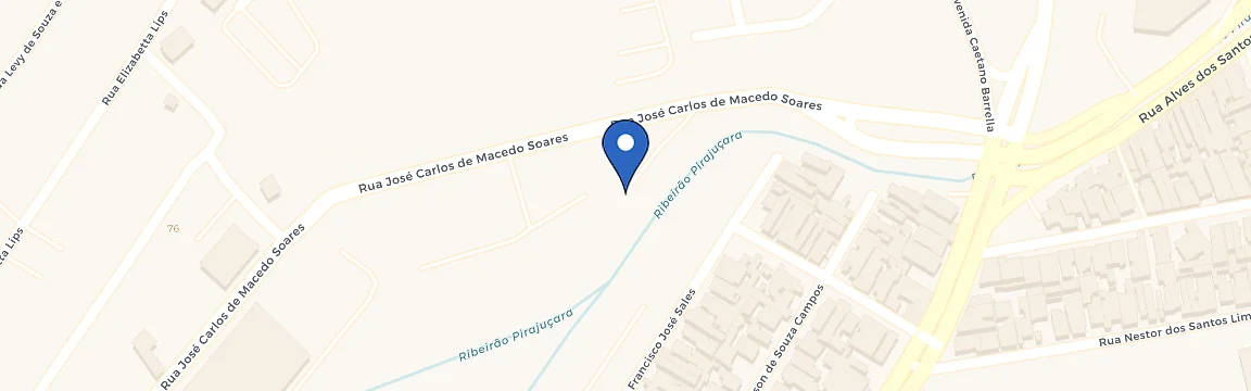 Mapa da estação Hub Transcap