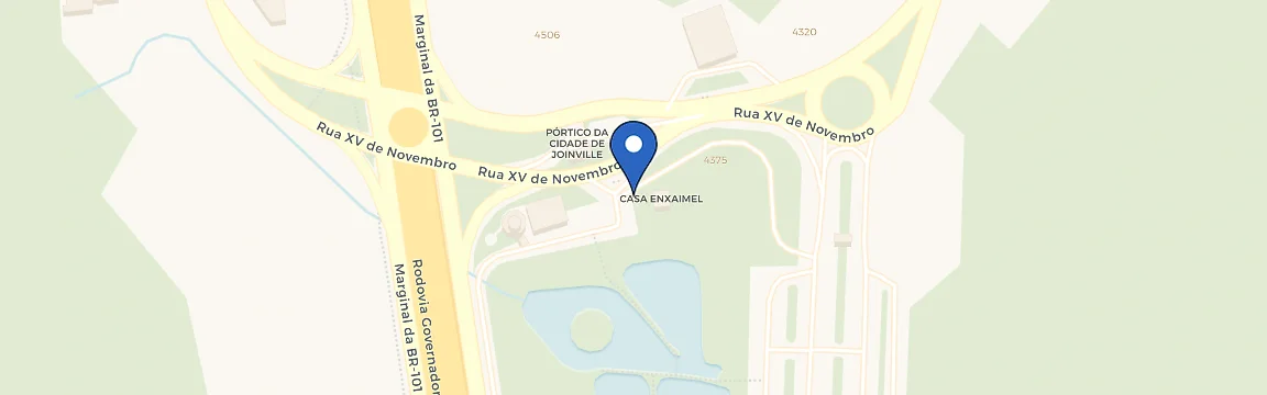 Mapa da estação Celesc GutBrau