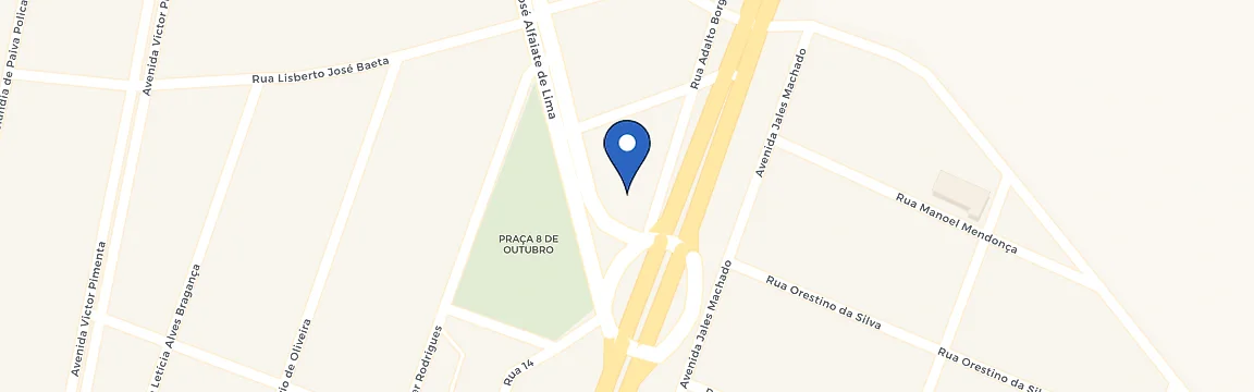 Mapa da estação Posto Aurora