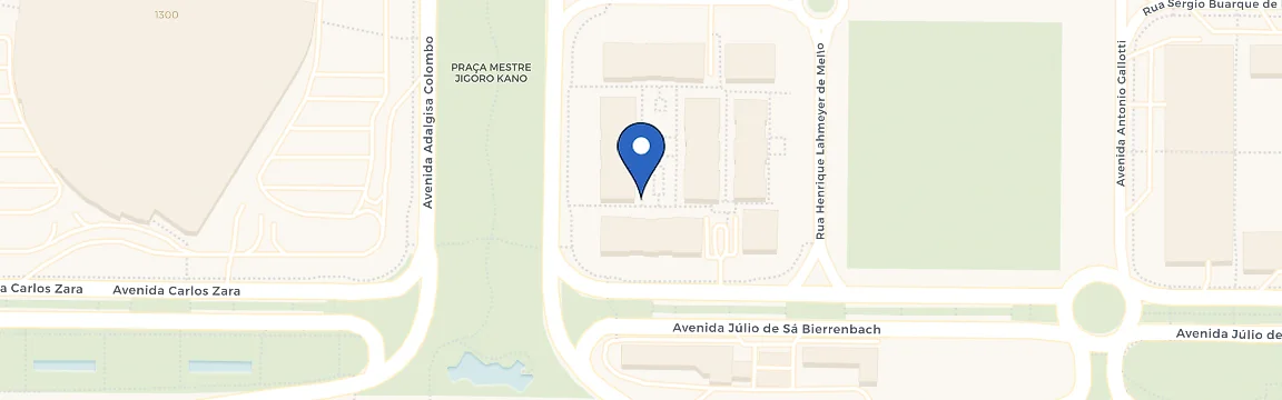 Mapa da estação Universe Empresarial