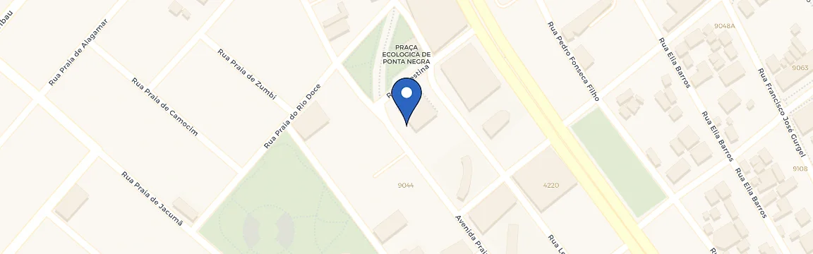 Mapa da estação Ponta Negra Center