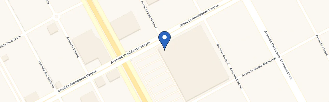 Mapa da estação Hipermercado SempreTem Carone
