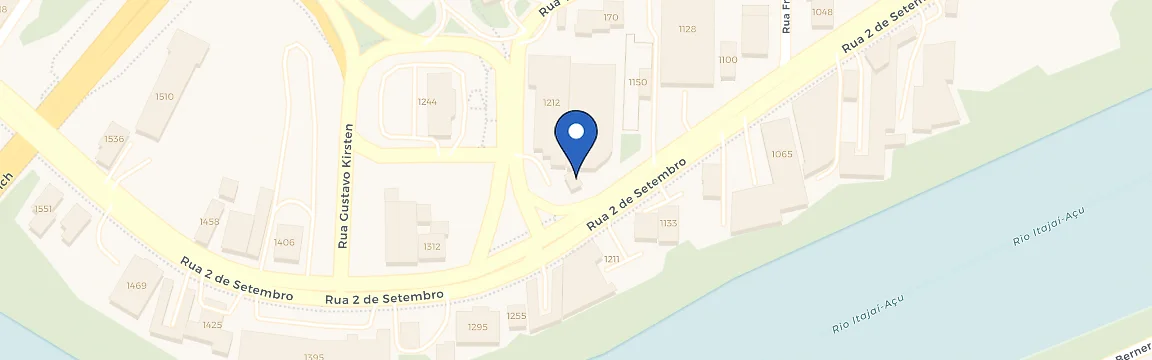 Mapa da estação Porsche Center Blumenau